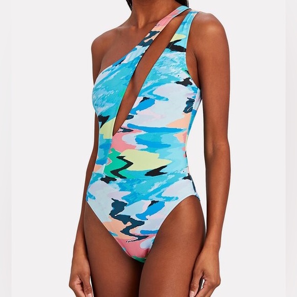 SOLID & STRIPED Issi Distortia One-Piece Swimsuit - Picture 1 of 5